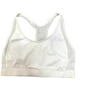 TYR All Elements Womens RacerBack Sports Bra - BOS6A - White - Size Small
